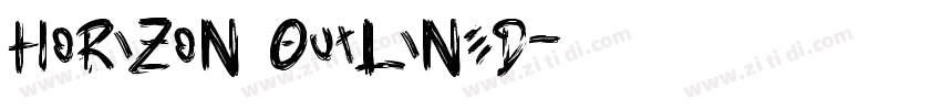 Horizon Outlined字体转换